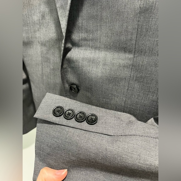 J. Crew Ludlow Slim-fit Suit Jacket Double Vent Loro Piana Wool Charcoal 36R NEW - Picture 9 of 15